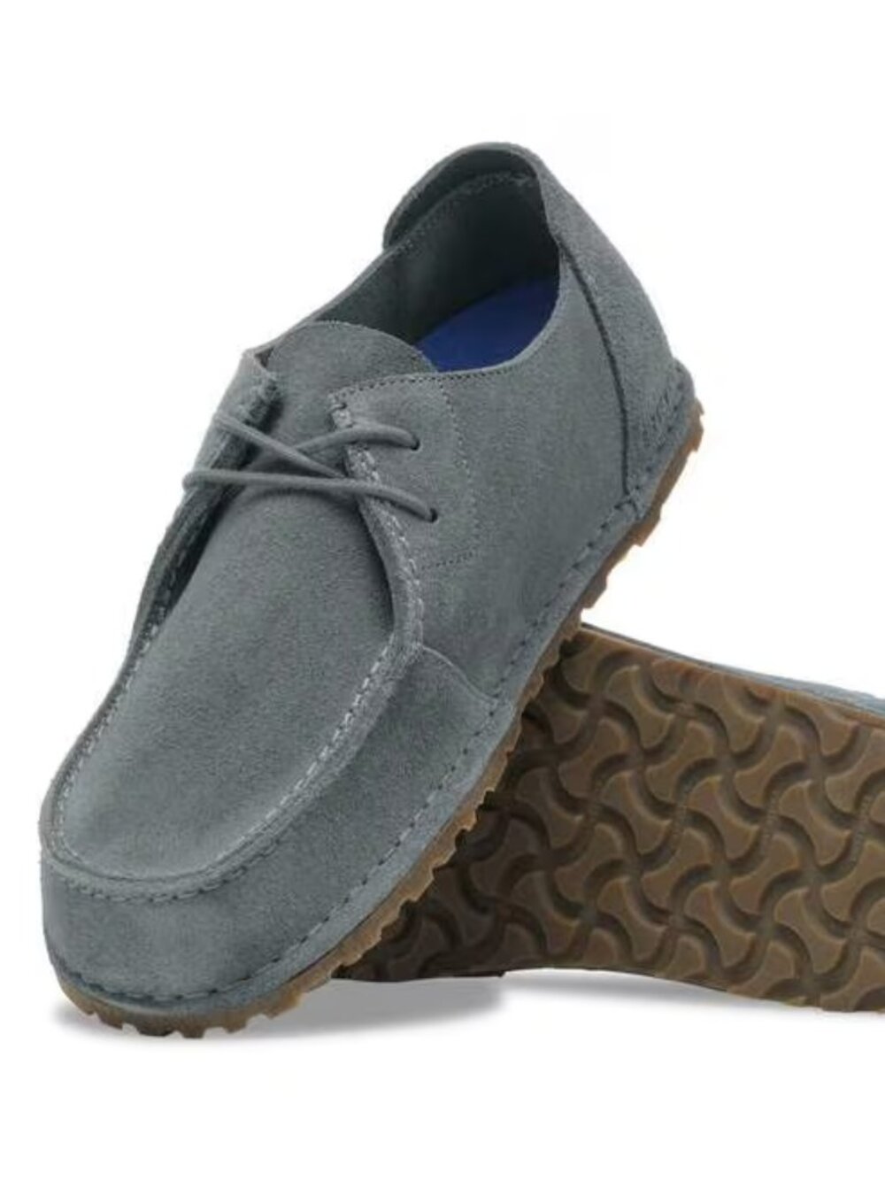 NEW Birkenstock UTTI DERBY Lace Grey Walking or Casual Shoes 45 R Mens 12